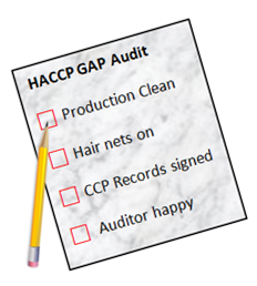 HACCP Gap audit