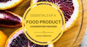 Product changeover in the food industry