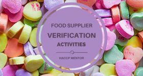 Food Supplier Verification Activities