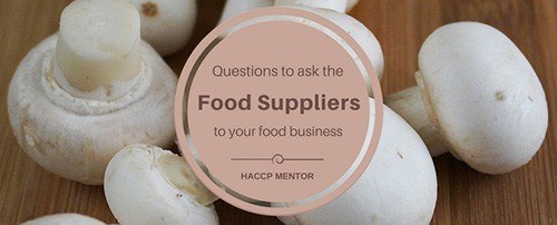 Risk assessment for Food Suppliers