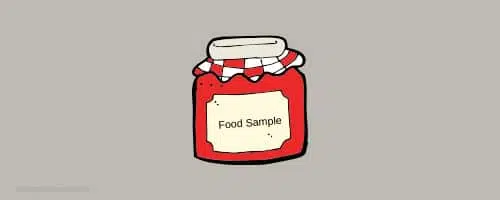 Food samples traceability