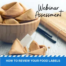 How to Review your Food Labels Assessment